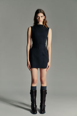 SHORT BELTED DRESS