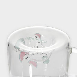 Кружка «Арбузик», 300 мл, с деревянной крышкой, стекло, прозрачная