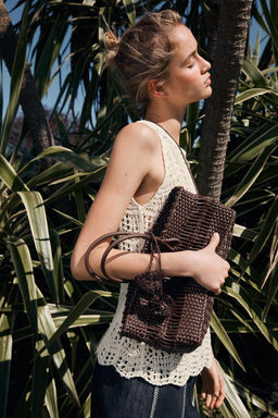 BRAIDED HANDBAG - Zara фото 3