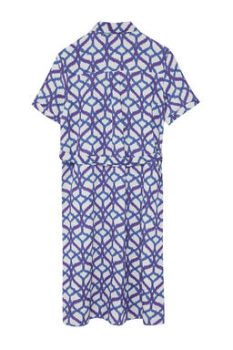 Mavi Kusakl? Midi Dokuma Gomlek Elbise TWOSS24EL00897 - Trendyolmilla фото 7