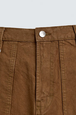 PANTAL?N CARGO BOLSILLOS / Marr?n - Zara фото 9