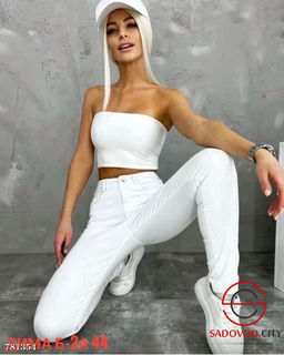 Женские джинсы узкие белые