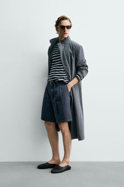 BERMUDA RELAXED FIT PLIEGUES AARON LEVINE X ZARA / az-empolvado