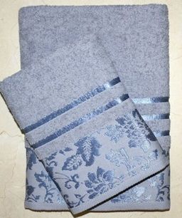 Набор махровых полотенец Дуэт-серый 2 шт ( 50*90 см,70*140 см) хлопок 100% - Лен поволжья фото 3