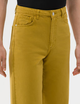 Ye_il High Waist Flare Fit Jean Pantolon
