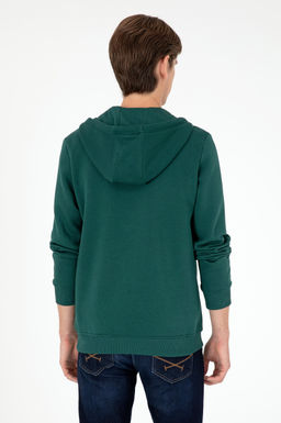 Мужской темно-зеленый свитшот Неожиданная скидка в корзине - U.s. polo assn фото 5