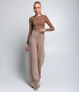 Брюки #КТ500 (1), бежевый - Dommod фото 4