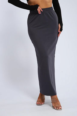 Юбка, футер (01056, черный макси) - Плиона фото 62