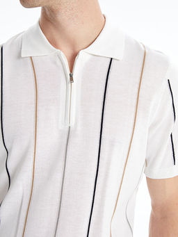 Polo Yaka K?sa Kollu Erkek Triko Kazak