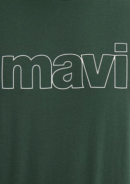 Mavi Logo Bask?l? Yesil Tisort фото 7
