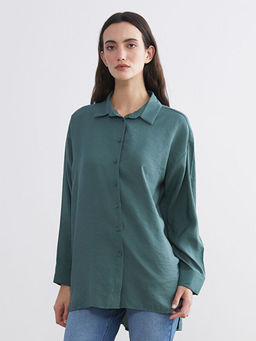 Oversize Modal Kar???ml? Kad?n G?mlek Tunik