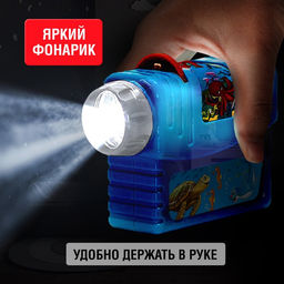 Проектор с фонариком детский Морской мир, 3 слайда, 24 картинки - Zabiaka фото 5