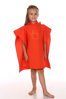 Полотенце с капюшоном вафельное Мишка желтый - Ашматекс фото 8