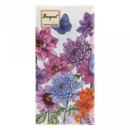 Салфетки бумажные "Bouquet Original de Luxe" 33х33см, 2-х слойные, 20 штук в упаковке, 100% целлюлоза, "Чудесный букет" (Россия)