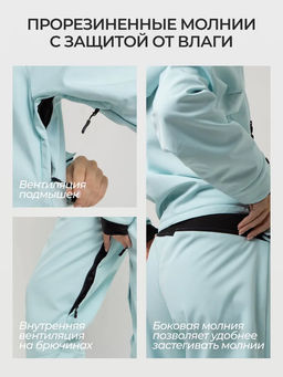 Комбинезон женский Saimaa, демисезонный, мятный  фото 4