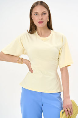 Футболка с завязками Николь (жёлтый) - Эльза фото 7