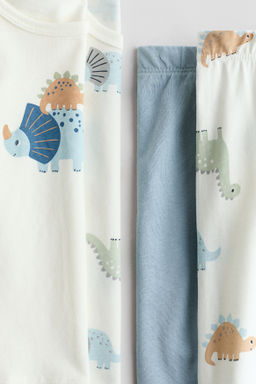 Pack de 2 pijamas de algod?n con dise?o estampado