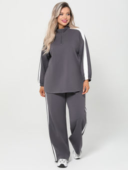 Джемпер 0431-1с серый