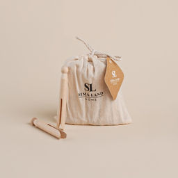 Набор прищепок SL Home, 20 шт., бамбук, 11×1.4 см