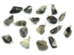 Кулон из яшмы серебрянной 11*16мм, (SA)