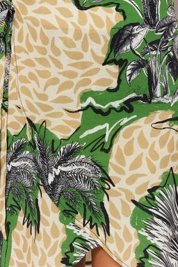 TRENDYOLMILLA Tropikal Desenli Mini Dokuma Baglamal? Plaj Etegi TBESS23ET00022 фото 4