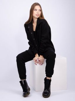 Костюм "Мадрид" черный, футер начес