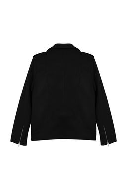 TRENDYOLMILLA Siyah Regular Kase Biker Ince Ceket Mont TWOAW25MO00131  фото 7
