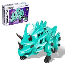 Электронный конструктор Трицератопс, 57 деталей, световые и звуковые эффекты