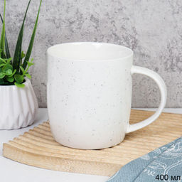 Кружка 400 мл / HQ-308 /уп 12/48/ ПРОМО АКЦИЯ/Белая