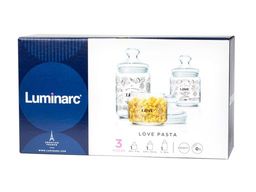 Набор банок для продуктов ЛАВ ПАСТА 3шт (0.5л, 0.75л, 1л) - Luminarc фото 5