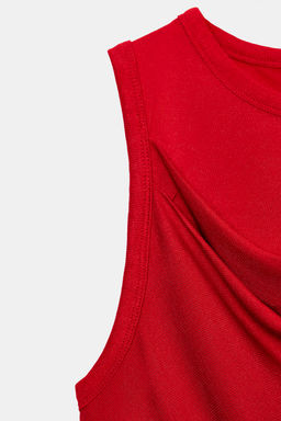 DRAPED SLEEVELESS TOP - Zara фото 7