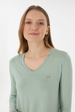 Kad_n Su Ye_ili Sweatshirt Sepette S_rpriz _ndirim - U.s. polo assn фото 9