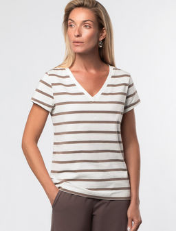 VILATTE / Футболка из премиального хлопка с эластаном