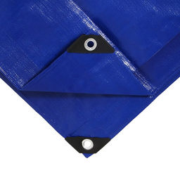 Тент защитный, 6 3 м, плотность 180 г/м, люверсы шаг 1 м, тарпаулин, УФ, синий - Simaland фото 13