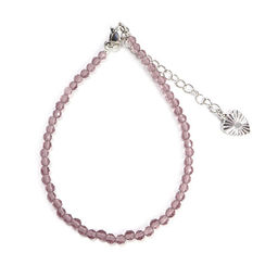 Браслет Шпинель с алмазной огранкой Гранатовый 3мм