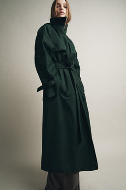 OVERSIDE WATER REPELLENT TRENCH COAT ZW COLLECTION - Zara фото 2
