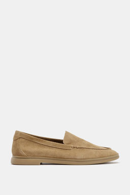 FLAT SPLIT SUEDE LOAFERS - Zara фото 10