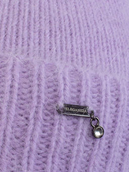 Шапка жен. пух норки+шелк+нейл ZZ-BR55502 lilac