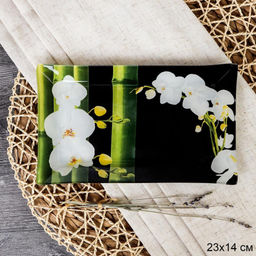 Блюдо прямоугольное 23x14 см / S322314 BB173 GREY / уп 6/72/ цветная коробка