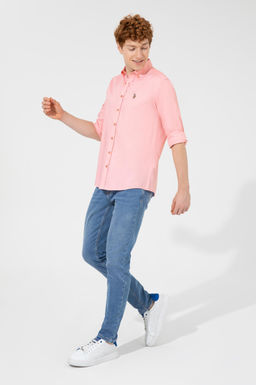 Мужской лосось скидка скидки с длинным рубашкой в корзине - U.s. polo assn фото 4