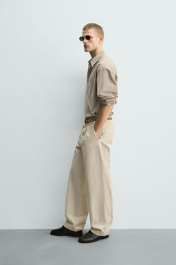 CAMISA CUADROS BORDADO / Crudo - Zara фото 4