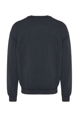 TRENDYOL MAN Yesil %100 Pamuk Premium Oversize/Genis Kesim Eskitme/Soluk Efektli Sweatshirt TMNAW24SW00021 - Trendyolmilla фото 9