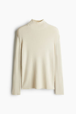 Jersey brillante con cuello perkins Slim Fit - H&m фото 6