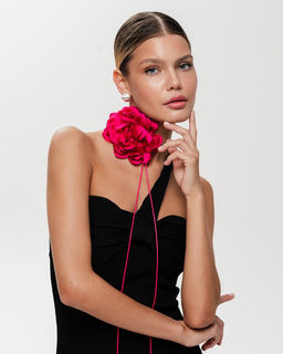 Колье-чокер с крупным цветком - Sahar art lab фото 6