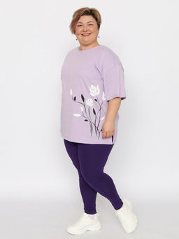CRB wear / CSMW 70150-44 Лосины женские,фиолетовый/Ex.Cherubino