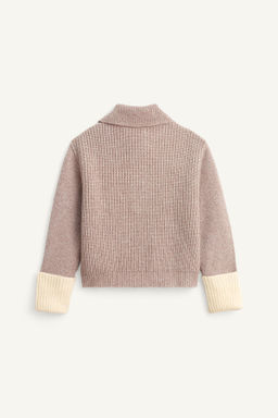 LIMITED EDITION WOOL BUTTONED COLLAR SWEATER - Zara фото 7