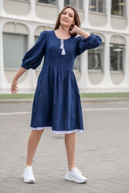 Платье 100% лен