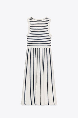 STRIPED CUT-OUT KNIT DRESS - Zara фото 11