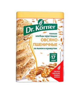 Цена за 2 шт.Хлебцы Овсяно-пшеничные со смесью семян 0,1