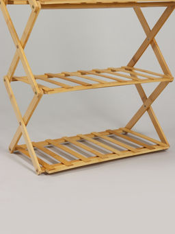 Подставка для цветов Greengo, 3 полки, 50×25×46 см, напольная, бамбук